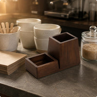 uncoveredTop Wood Box Non Wood Storage Box for Bar