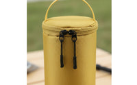 Gas Canister Storage Bag Cylindrical Propellant Canister Bag Zippered Carry Case for Campers, Backpackers, Outdoor Cooking, Travel