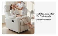 Electricized Cosmetic Lounger Multi-Functional Salon Equipment Fully Reclinable Ergonomic Support for Beauticians, Lash Artists