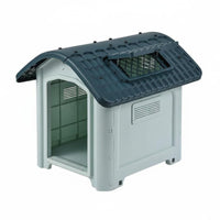 Plastic Dog House Easy to Clean Pet Furniture Sturdy for Rainy Weather