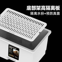 乌龟专用带隔板冬眠盒恒温饲养箱保温冬眠窝苔藓椰土材料套装用品