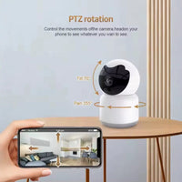 Tuya WiFi Smart Camera Indoor 360-Degree HD Monitor with APP Remote Voice Intercom