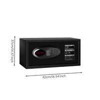 Compact Steel Safe with Keypad Matte Digital Lock Box for Hotel Rooms