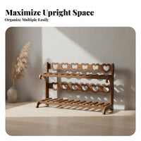 Multi-Tier Flower Rack Sturdy Construction Floor Standing Pot Holder for Balcony