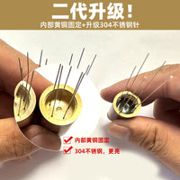 Stainless Steel Coffee Distribution Needle Tool with Storage