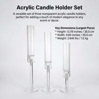 Acrylic Candle Holder, American Style