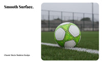 Official Size & Weight Classic Black and White Soccer Ball Sturdy Construction Machine-Stitched Soccer Ball High Air Retention for Backyard