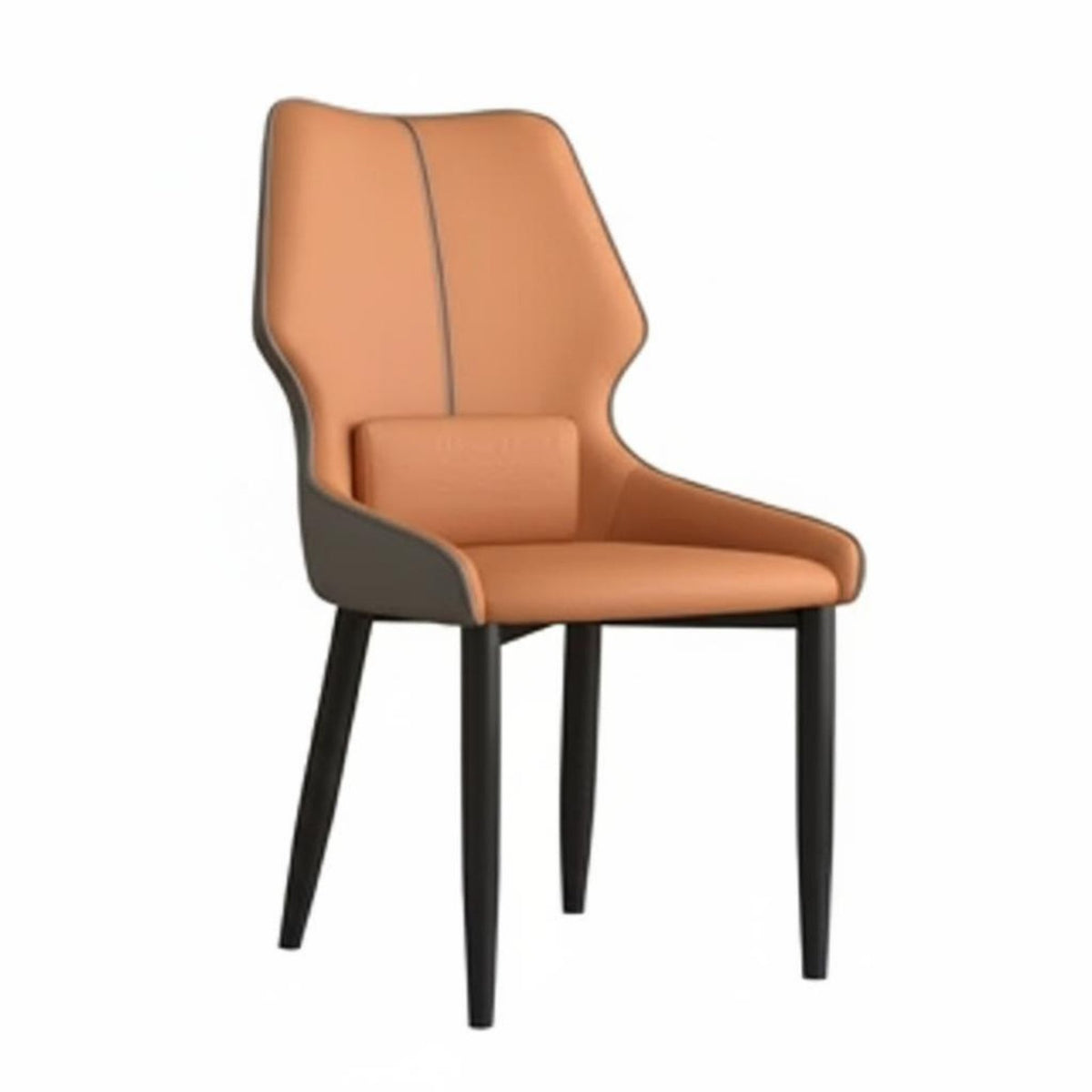 Upholstered Side Chair Padded Seat Curved supportrest Chair adaptable Use