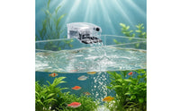 Transparent Aquarium Filter with Current-Adjustment Knob Compact Hang-on-Back Filter Slimline Quiet for Aquatic Life Tanks, Small Aquariums