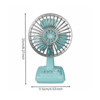 Desk Fan with Metal Grille Space-Saving Retro Desktop Fan Classic for Office