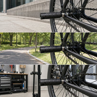 Knurled Foot Pegs with Axle Mount Threaded Bike Rear Pegs Secure Footrests Anti-Skid for Cyclists