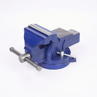 Bench Vise with Swivel Bench-Mounted Vise Manual Tool for Home Craftspeople