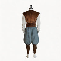 Medieval Pirate Cosplay Shirt Set for Renaissance Costume