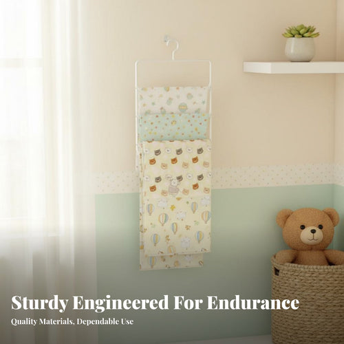 coiled Blanket Hanger Multi-Functional Closet Organizer Space-Saving for Parents
