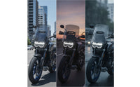 Windshield with Vent 4mm Motorcycle Windshield Curved Motorcycle Wind Deflector for Riders