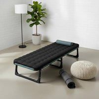 Sturdy and Long-Lasting Office Rest Bed Anti-Slip Feet Portable Folding Cot Ergonomic Support Lightweight Sleeping Cot Breathable Material for Adults, Children, Home, Camping