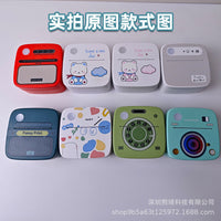 标签打印机条纹款照片标签打印错题整理小型家用便携无线蓝牙热敏