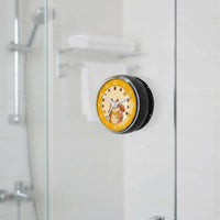 Cartoon Squirrel Clock Compact Size Waterproof Bathroom Clock Battery Powered