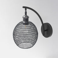 Wire Mesh Lampshade Dark Geometric Shape Lampshade Retro for Suspension Lamp