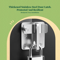 Stainless steel security latch lock
