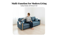 Multi-Functional Folding Sofa Bed Tech Textile Folding Convertible Sofa Bed Removable and Washable Cover Pull out Sleeper Loveseat Space-Saving for Apartment Dwellers, Students, Homeowners, Small Areas, Bedroom, Home Office, Lounge