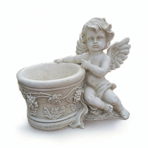Angel Planter Decorative Angel Flower Pot Cottage-Style for Garden, Tabletop