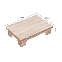 Japanese Tea Table Compact Furniture Zen for Window Nook