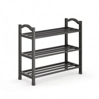 Metal Shoe Rack Narrow Freestanding Shoe Rack Sturdy for Hallway, Closet