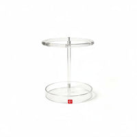 Transparent Acrylic Jewelry Stand Multi-Tier Necklace Display Rack Space-Saving Earring Holder Stand Easy to See for Vanity, Bedroom