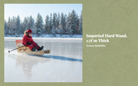 Ice Sled, Adjustable, Outdoor, Detachable, for Kids Adults