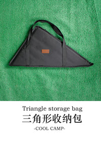 户外便携三角形收纳包露营烧烤桌包牛津布手提袋加棉防撞置物架包