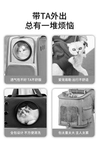 猫咪背包可爱卡通小熊宠物双肩包小型犬狗狗外出便携胸前狗包猫包