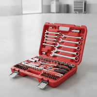 Mechanics Tool Set 82-Piece Socket and Ratchet Set Alloy Tool Steel Tool Kit with Carrying Case for Home Mechanics, Auto Repair, Car Maintenance