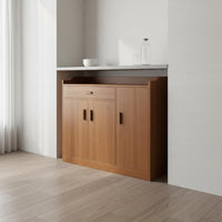 Sideboard Buffet Cabinet Large Storage Capacity Dining Room Buffet Cabinet Multifunctional Modern Credenza with Hutch for Homeowners, Entryway, Office