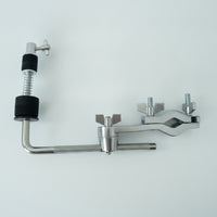 Drum Hardware Extension Clamp Knurled Drum Clamp with L-Rod Adjustable Percussion Holder for Drummers, Percussionists, Stage, Rehearsal Rooms