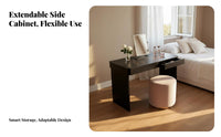 Extendable Nightstand Desk Modern Aesthetic Bedroom Furniture Multi-Functional Space-Saving for Apartment Dwellers