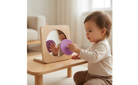 Educational Wooden Toy with Mirror Sensory Child-Led Learning Toy Problem-Solving Shape Sorting Cube Sturdy for Classroom
