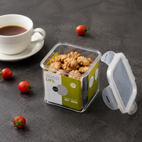Tupperware, Storage Container, Microwave Compatible, Transparent, Food Storage Container, Plastic, Freezer Compatible, With Lock, For Meal Prep, Bento
