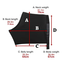 Anti-Rub Horse Vest with Velcro Breathable Horse Bib Stretch Shoulder Guard Defensive for Horses, Equestrians, Stable, Grooming, Transport