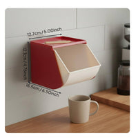 Tea Bag Organizer Box Wall-Mountable for Office Pantry, Kitchen Counter