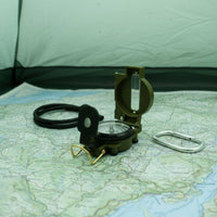 Compass Foldable Folding Compass Navigation Tool Degree Graduations Carrying Loop