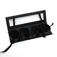 GRAD Letter Gift Box Transparent Window Graduation Flower Box Reusable Graduation Gift Tray for Students