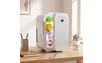 Compact Mini Fridge with Digital Display Portable Mini Fridge Small Beverage Cooler Freestanding for Commuters