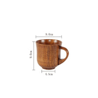 Wooden Handled Cup Durable Tableware Easy to Clean