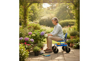 Garden Stool with Tool Bag Rotating Garden Seat with Wheels Swivel Gardening for Gardeners, Flower Bed