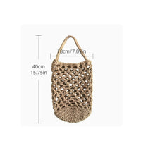 Wall Hanging Mesh Bag Space-Saving Handmade Hanging Storage Bag Breathable