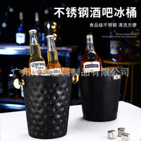 不锈钢加厚冰桶KTV酒吧用品香槟桶商用装冰块粒桶创意啤酒红酒桶