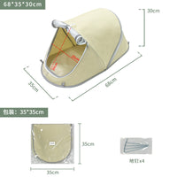 Folding Pet Tent Lightweight Portable for Small Dogs and Cats Indoor Outdoor Camping Picnic House Nest Cage