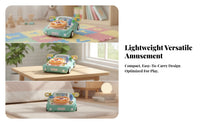 Pretend Driving Toy with Road Display | ConstructionPowered, Toy Steering Wheel with Dashboard, for Playroom