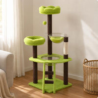 Feline Climbing Frame Multi-Level Pet Furniture Soft Fabric for Cats